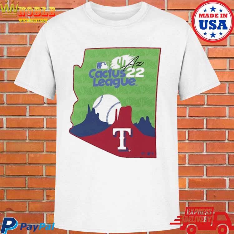Official Texas rangers fanatics branded 2022 mlb spring training cactus  league state T-shirt, hoodie, tank top, sweater and long sleeve t-shirt