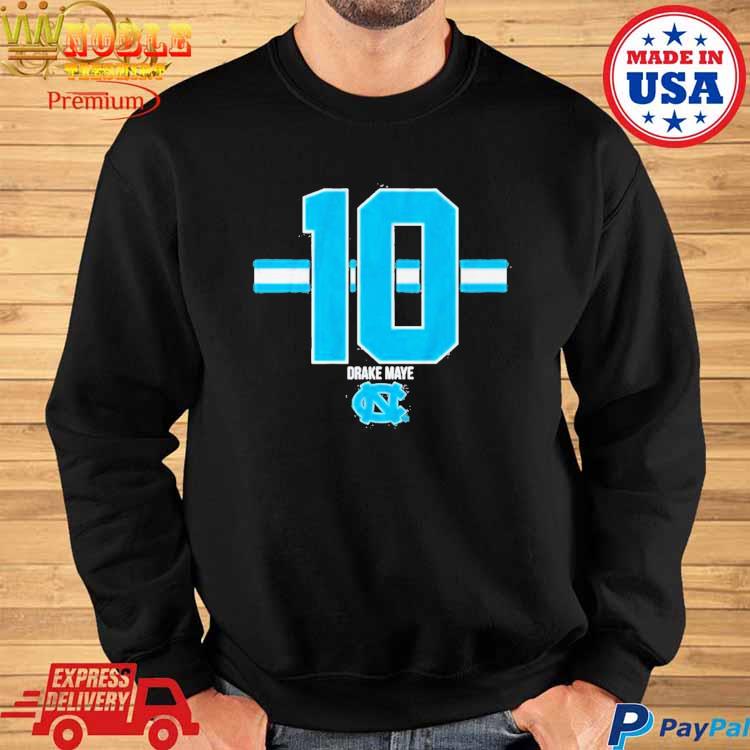 Official Unc Football Drake Maye 10 Shirt, hoodie, sweater, long