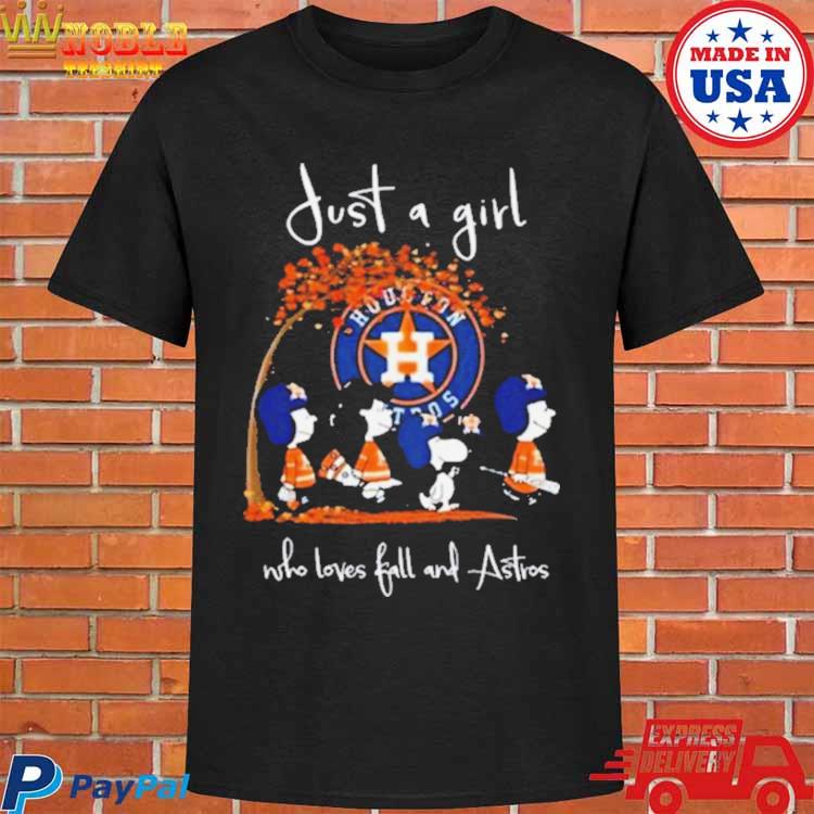 Official just a girl who love fall and houston astros Snoopy shirt, hoodie,  sweatshirt for men and women