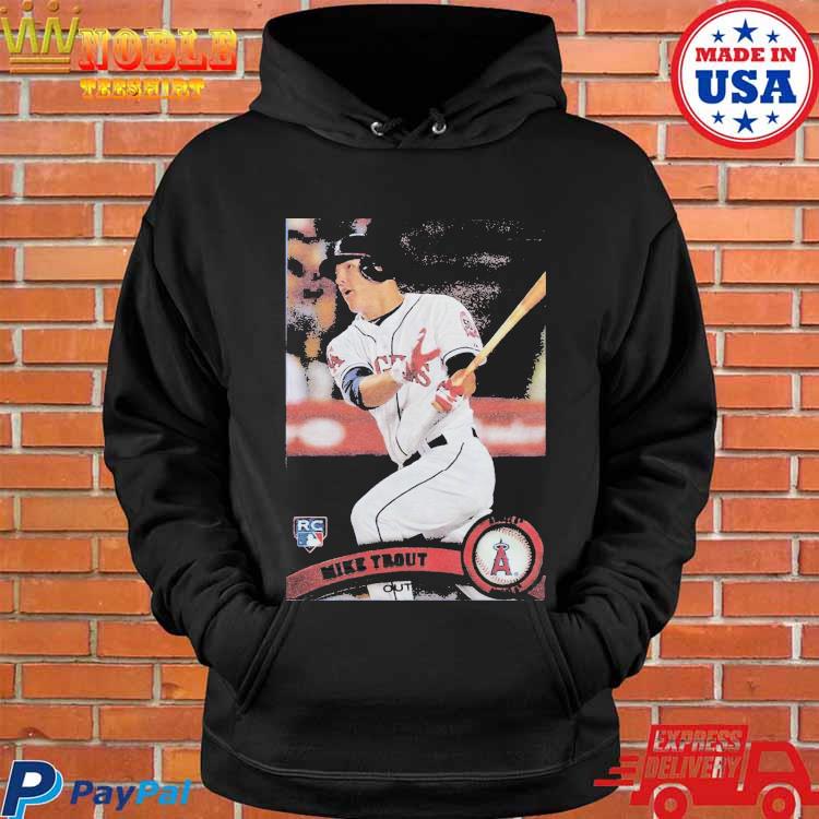 Topps Baseball Mike Trout Angels Tee Shirt Hoodie Tank-Top Quotes