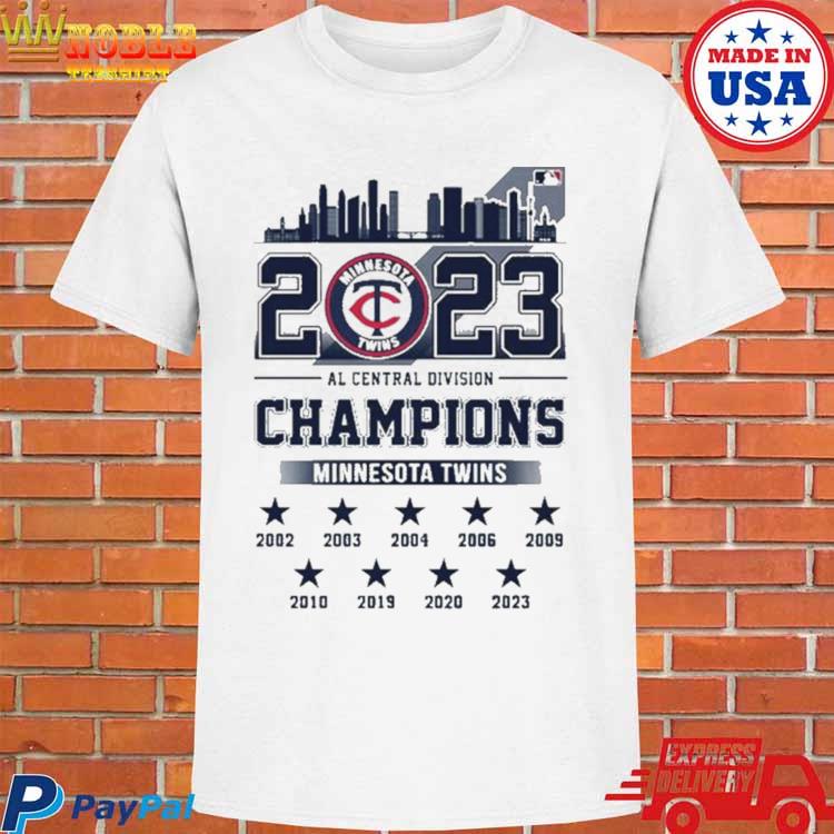 Official 2023 al central Division champions Minnesota twins T-shirt,  hoodie, tank top, sweater and long sleeve t-shirt