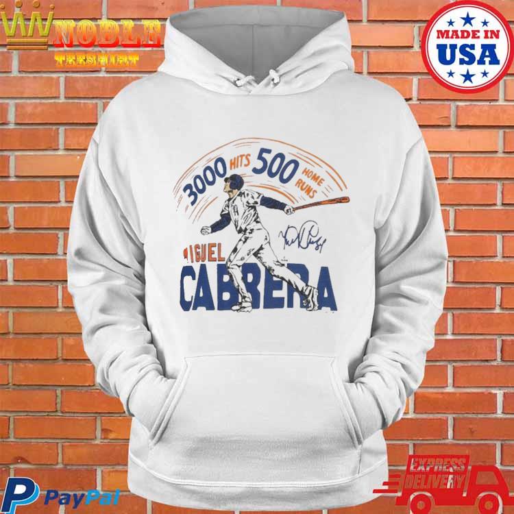 Official 3000 hits 500 home runs detroit tigers miguel cabrera signature T- shirt, hoodie, tank top, sweater and long sleeve t-shirt