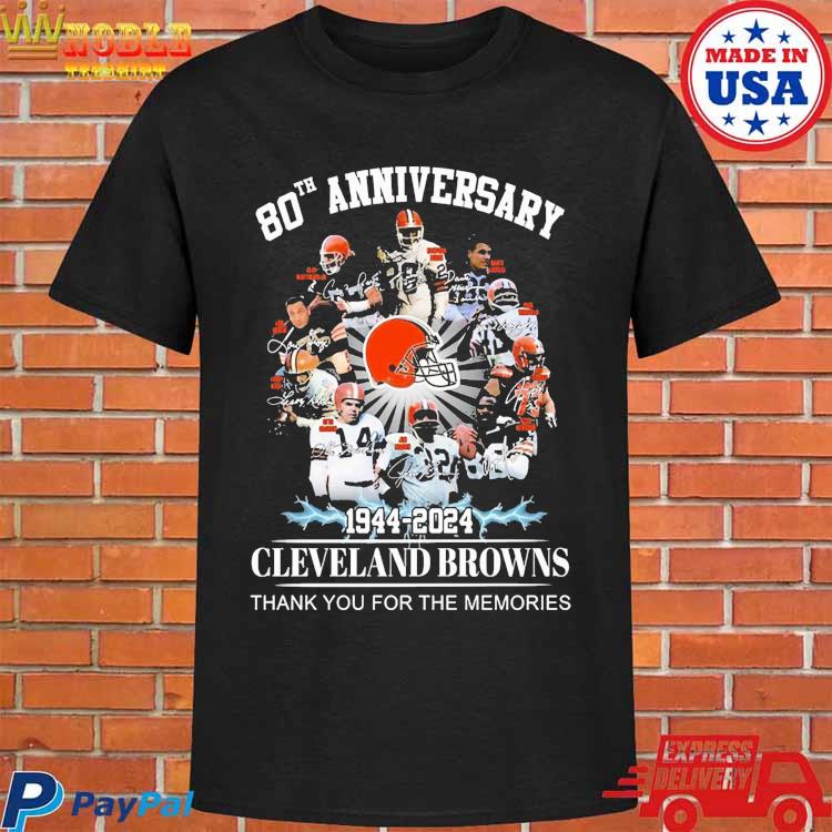 80th Anniversary 1944 – 2024 Cleveland Browns Thank You For The