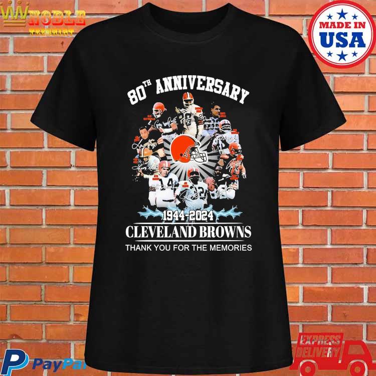 Cleveland browns 80th anniversary 1944 2024 memories shirt, hoodie