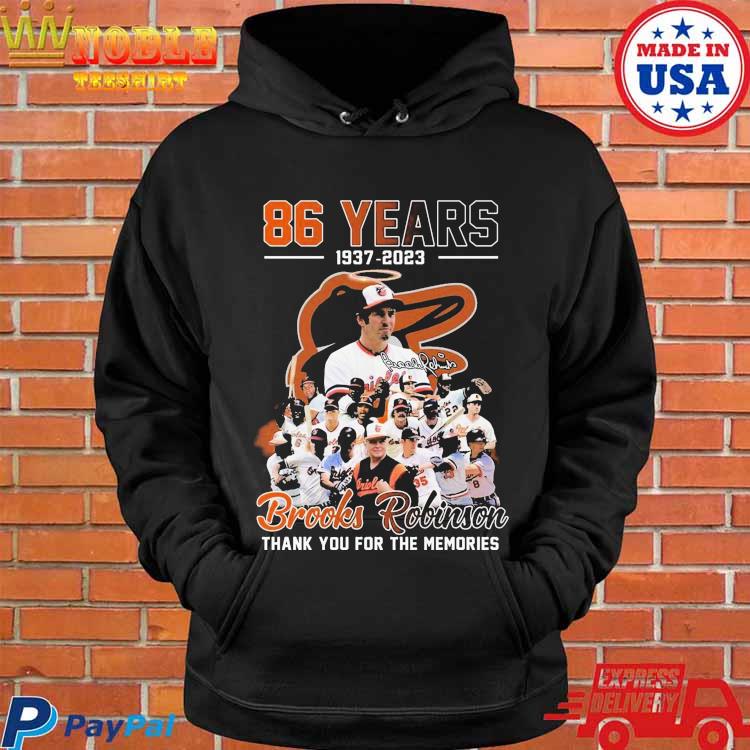 Brooks robinson 86 years 1937 2023 memories shirt, hoodie, sweater, long  sleeve and tank top