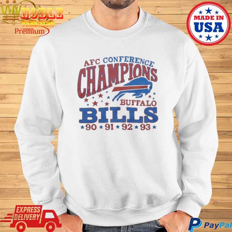 Buffalo Bills 4 Time AFC Cibference Champions 90 91 92 93 T-Shirts, hoodie,  sweater, long sleeve and tank top