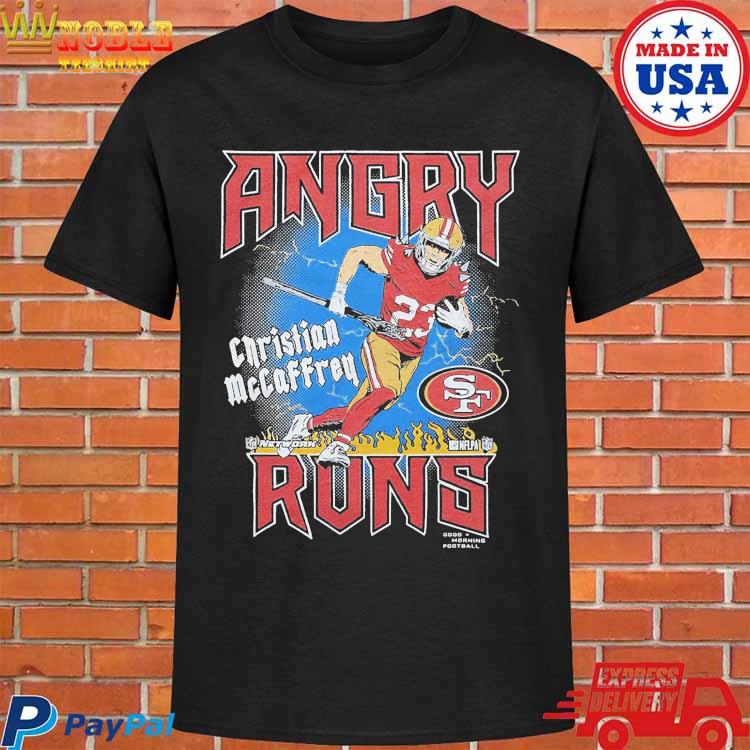 Official Angry runs 49ers christian mccaffrey T-shirt, hoodie
