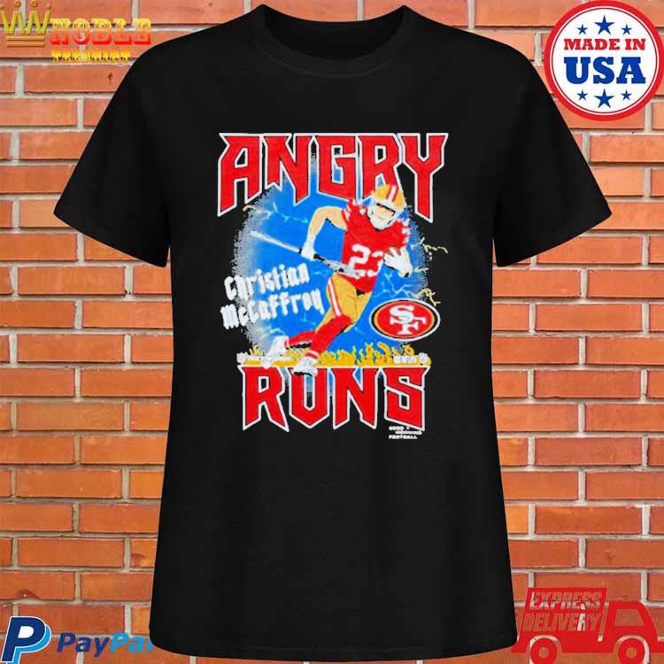 Angry Runs San Francisco 49ers Christian Mccaffrey Kyle Brandt Nfl Shirt