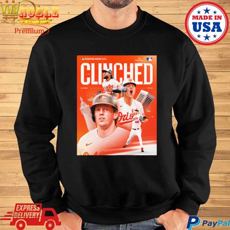 Baltimore Orioles Clinched 2023 Postseason Playoff Mlb Shirt, hoodie,  sweater, long sleeve and tank top