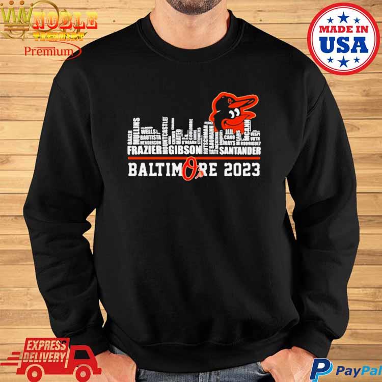 Custom Baltimore Orioles Youth Black Backer Long Sleeve T-Shirt 