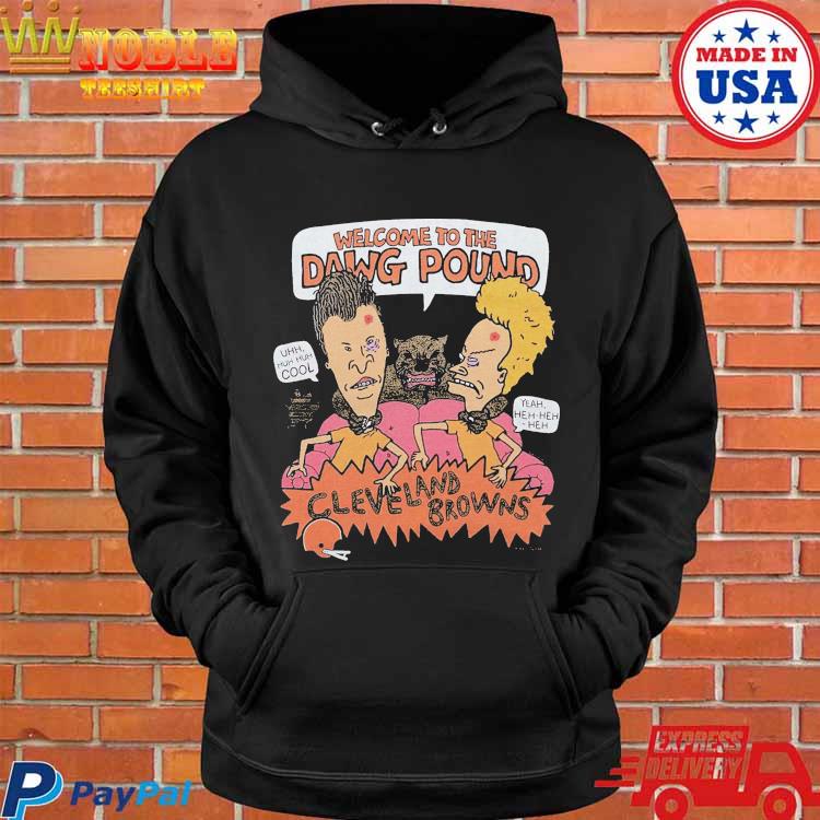 Official Beavis and butthead x Cleveland browns dawg pound T-shirt, hoodie,  tank top, sweater and long sleeve t-shirt