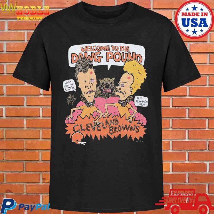 Beavis And Butthead X Cleveland Browns Dawg Pound Tee Shirt Hoodie Tank-Top  Quotes