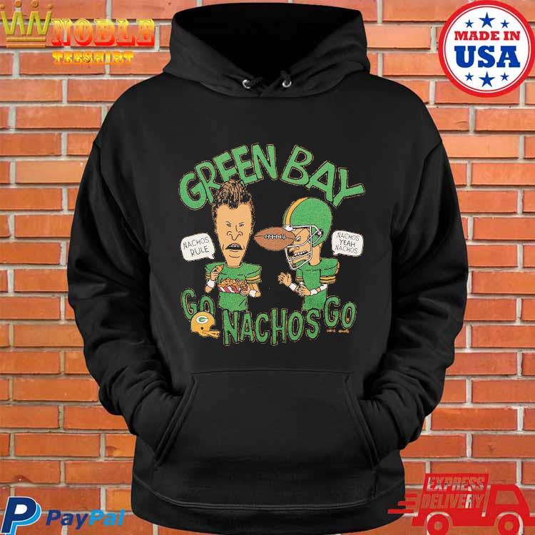 Beavis And Butthead X Green Bay Packers Nachos Tee Shirt Hoodie