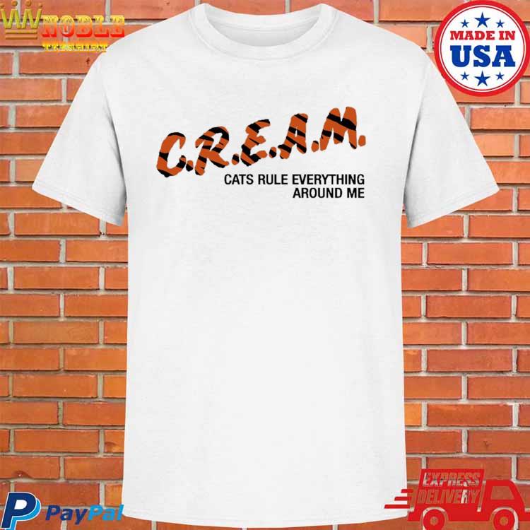 Official Bengals cream cats rule everything around me shirt