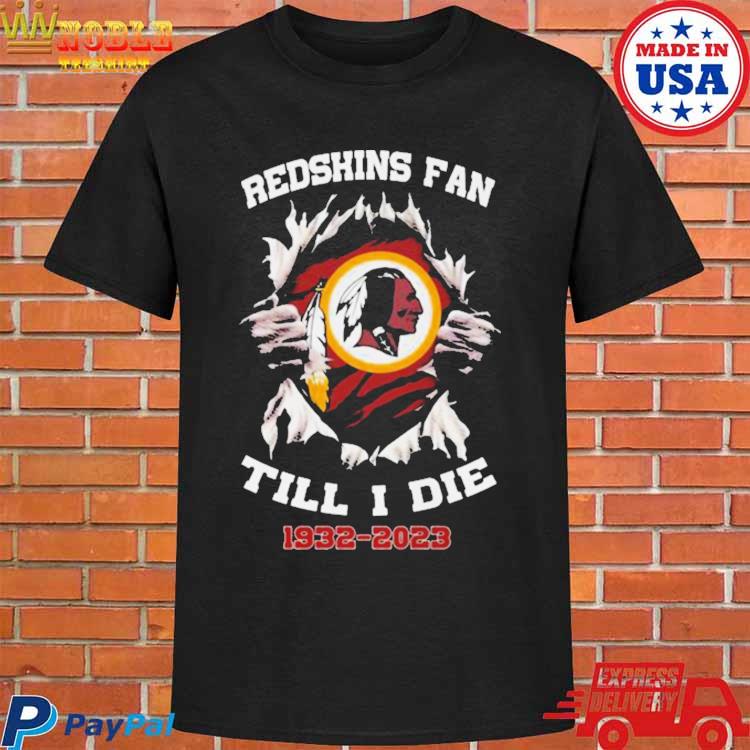 Official Blood Inside Me Washington Redskins Fan Till I Die 1932