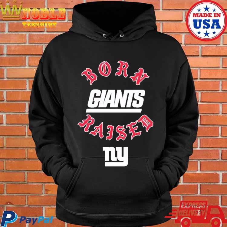 Born X Raised Black New York Giants Hooded Sweatshirt - AFCMerch