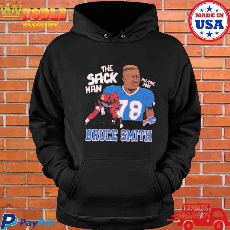 The Sack Man Buffalo Bills Bruce Smith Shirt, hoodie, longsleeve