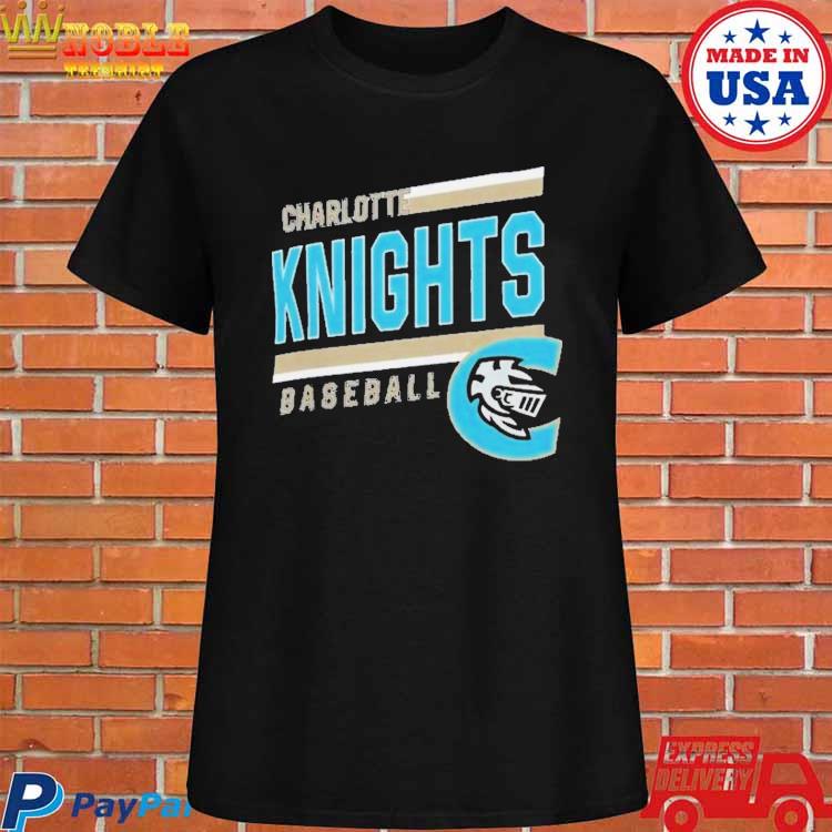 Charlotte Knights Retro Brand Primary Logo State Tee X-Large