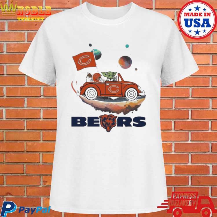 Chicago Bears Master Yoda Driving Car Universe Star Wars Shirt