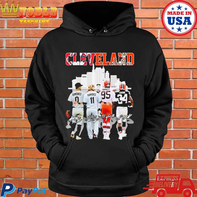 Original Cleveland Guardians Gimenez Ramirez And Browns Garrett Chubb  Signatures T-shirt,Sweater, Hoodie, And Long Sleeved, Ladies, Tank Top