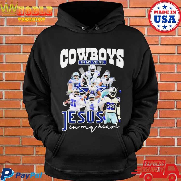 Dallas Cowboys Shirt, Cowboys In My Veins Jeus In My Heart