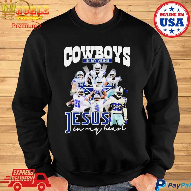 Dallas Cowboys Shirt, Cowboys In My Veins Jeus In My Heart