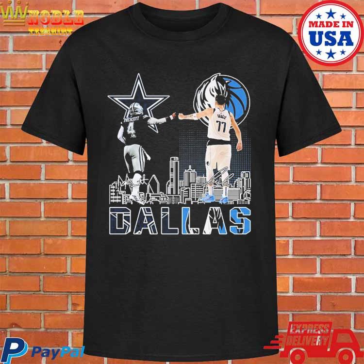 Official dallas Cowboys Prescott And Mavericks Doncic City Champion Shirt,  hoodie, sweater, long sleeve and tank top