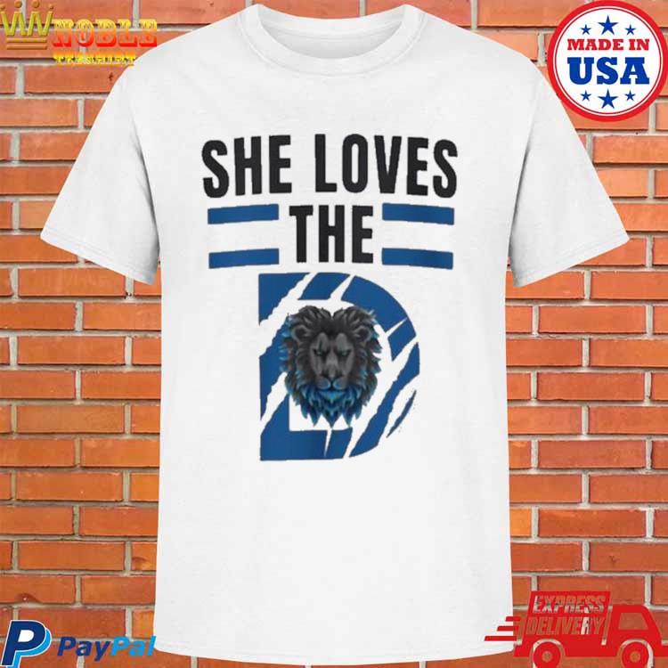 Detroit Lions Shirt Sweatshirt Hoodie She Loves The D Funny Vintage Detroit  Lions Long Sleeve Shirt Short Sleeve Shirt Detroit Lions Football Schedule  Shirt - Laughinks