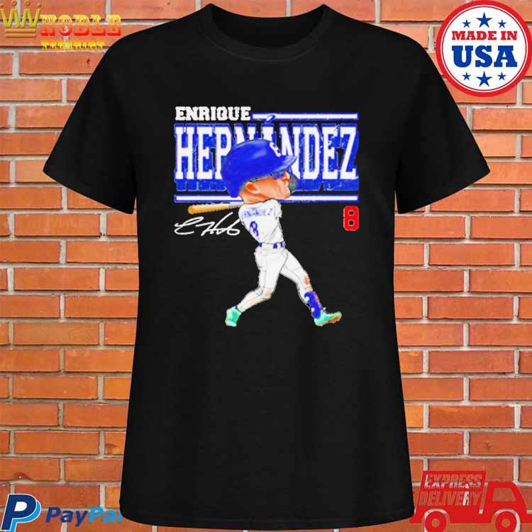 Enrique Hernandez Los Angeles D Cartoon Baseball Shirt