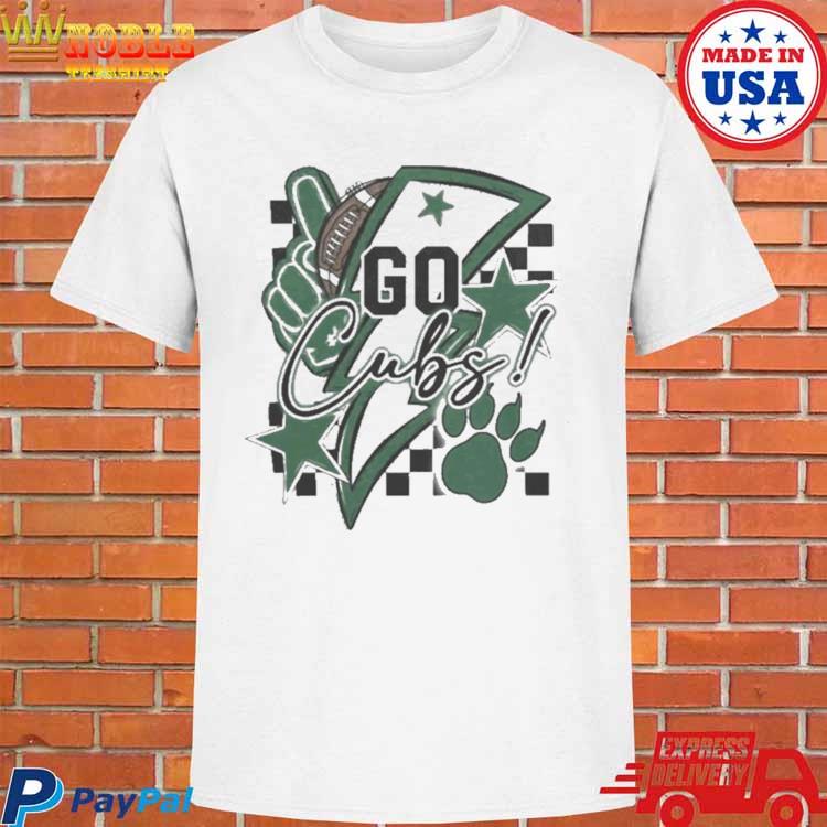 Go Cubs Football Sublimation Green Shirt - Peanutstee