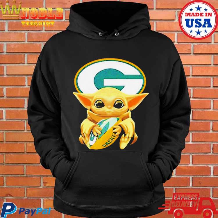 Baby Yoda Hug Green Bay Packers Shirt - High-Quality Printed Brand