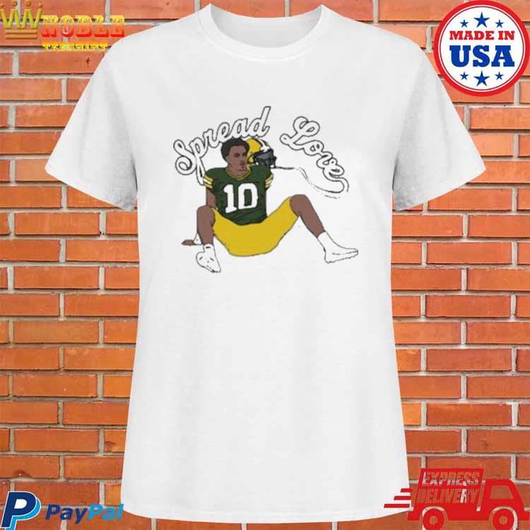 Official Number 10 Green Bay Spread Love Shirt, hoodie, sweater, long  sleeve and tank top