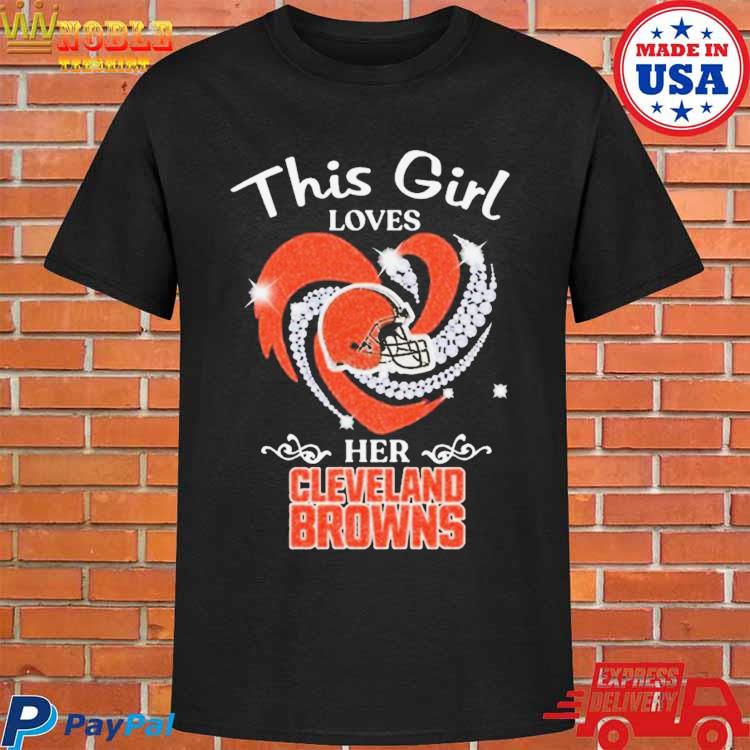 Heart Diamond This Girl Loves Her Cleveland Browns 2023 shirt