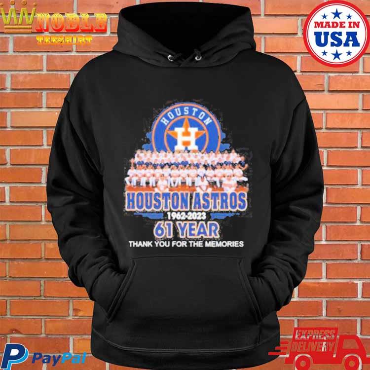 Houston Astros 1962 2023 61 Years Thank You For The Memories Signature New  shirt, hoodie, sweater, long sleeve and tank top