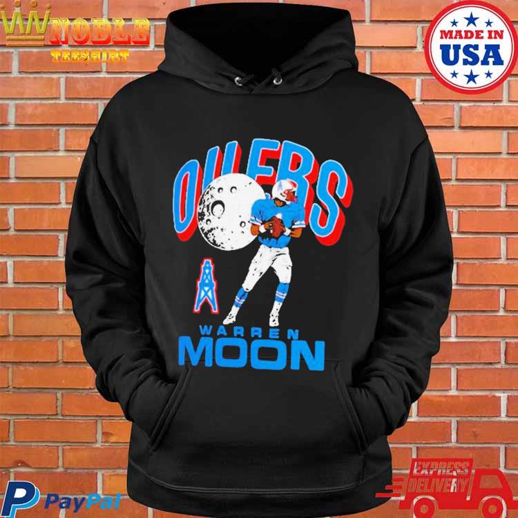 Houston Oilers Warren Moon Homage Retired Player Caricature Tri Blend T  Shirt