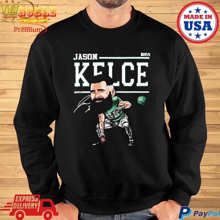 Official Jason kelce philadelphia cartoon NFL T-shirt, hoodie, tank top,  sweater and long sleeve t-shirt