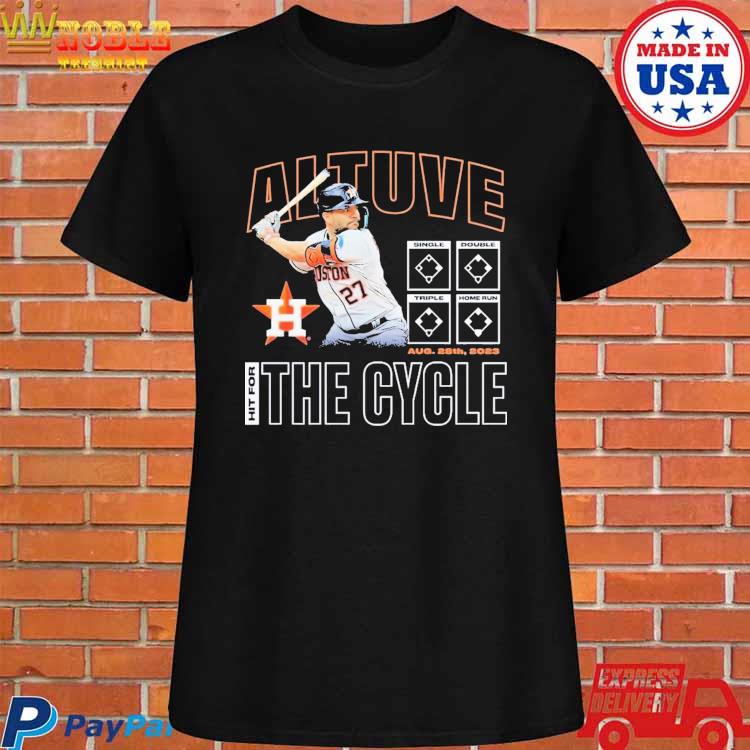 Official Jose altuve houston astros hit for the cycle 2023 T-shirt, hoodie,  tank top, sweater and long sleeve t-shirt