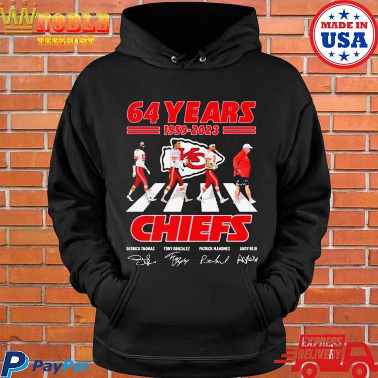 Original Kansas City Chiefs 64 Years 1959-2023 Abbey Road Signatures Shirt,  hoodie, sweater, long sleeve and tank top