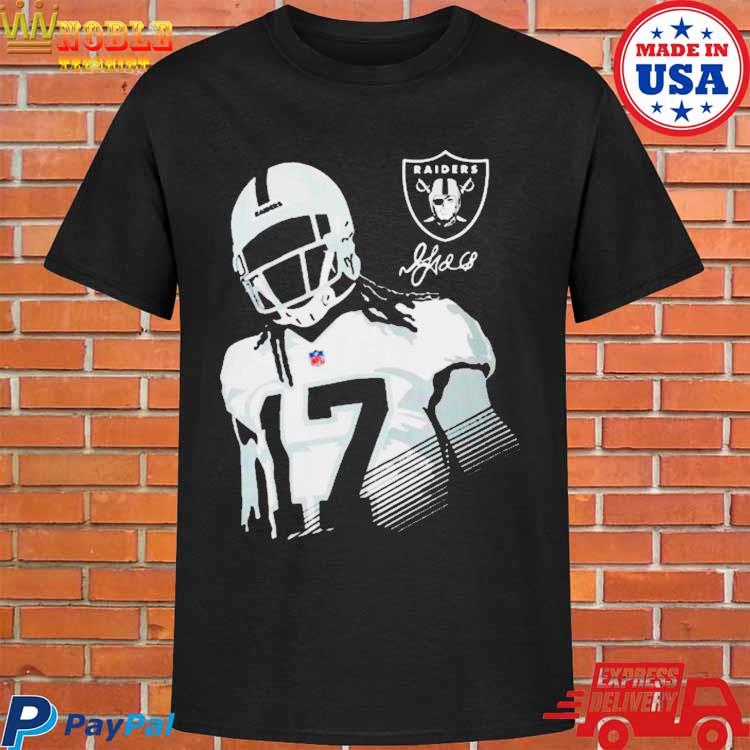 Las vegas raiders davante adams black player shirt