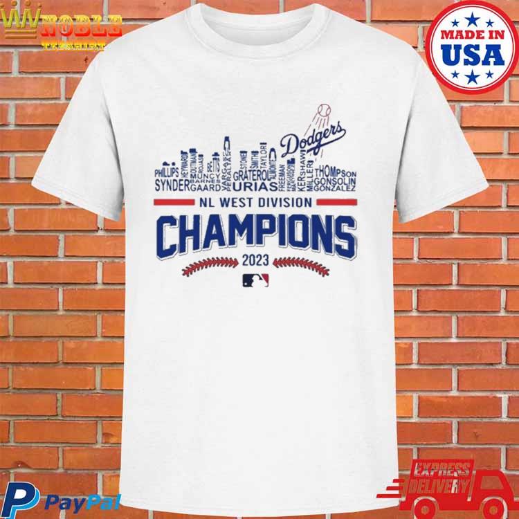 Los Angeles Dodgers NL west division champions 2023 shirt