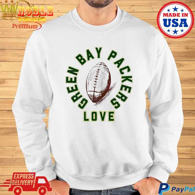 Peace Love Green Bay Packers Logo T-Shirt - Kingteeshop