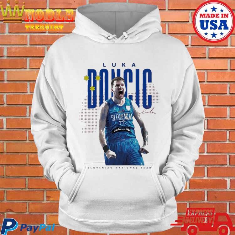 Luka Doncic Slovenian Shirt, Vintage Basketball Basketball Sweatshirt  Unisex Hoodie