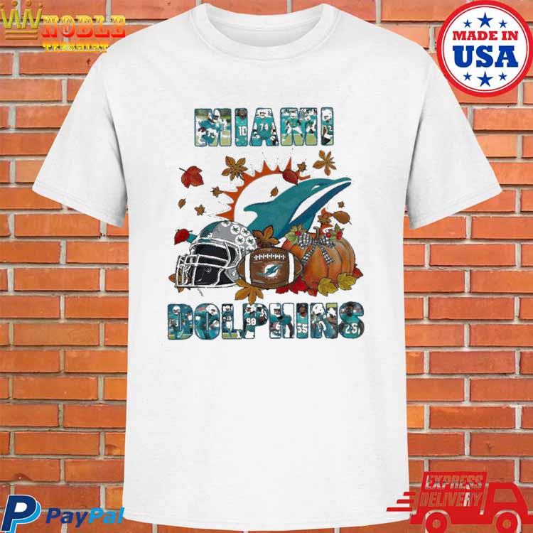 Official MiamI dolphins fall helmet pumpkin T-shirt, hoodie, tank