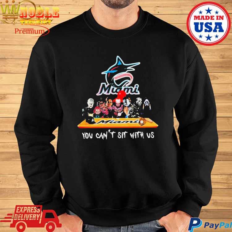 Miami Marlins Horror Movie Characters You Can't Sit With Us Shirt