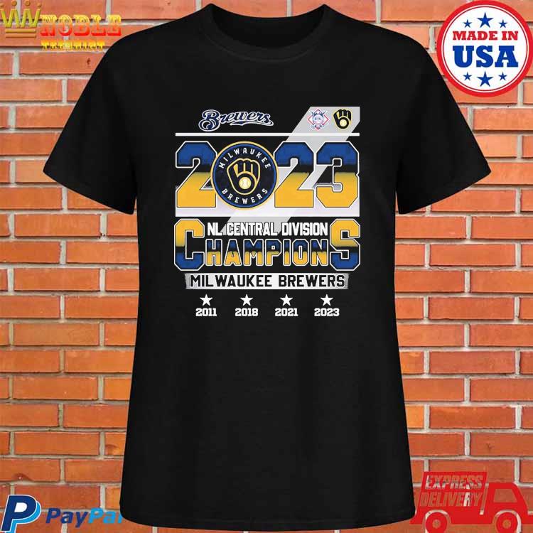 Official Milwaukee Brewers NL Central Division Champions 2011 2018 2021  2023 Shirt, hoodie, sweater and long sleeve