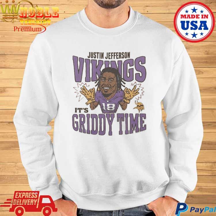 Official Minnesota vikings justin jefferson griddy time T-shirt