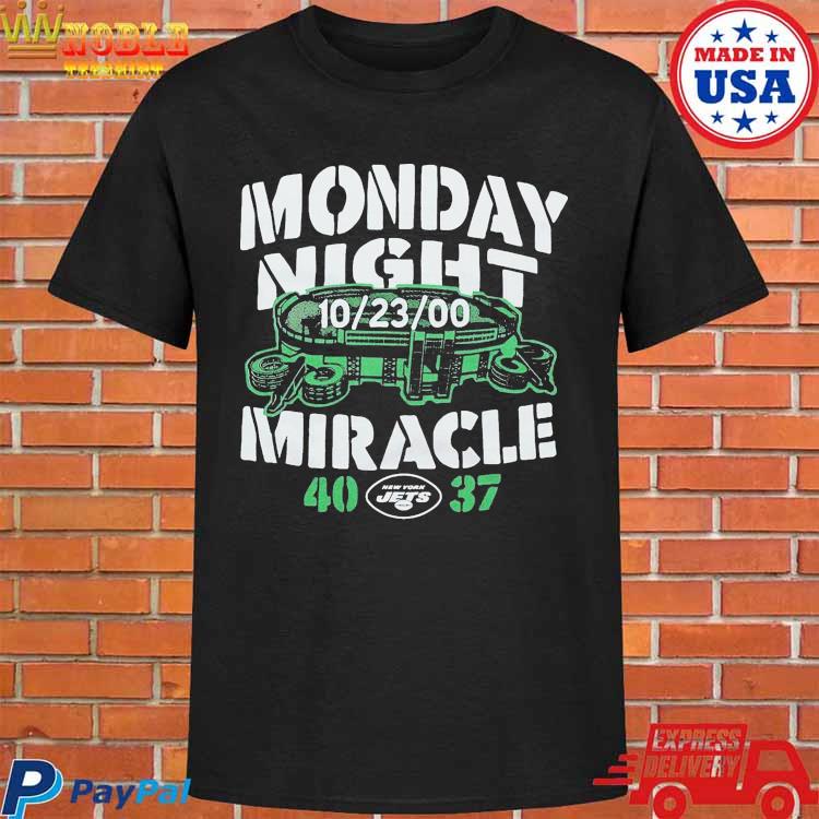 Official new York Jets Monday Night Miracle 40 37 T-Shirts, hoodie, tank  top, sweater and long sleeve t-shirt