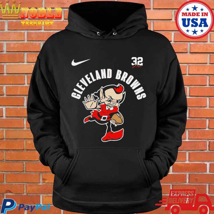 cleveland browns hooded t shirt