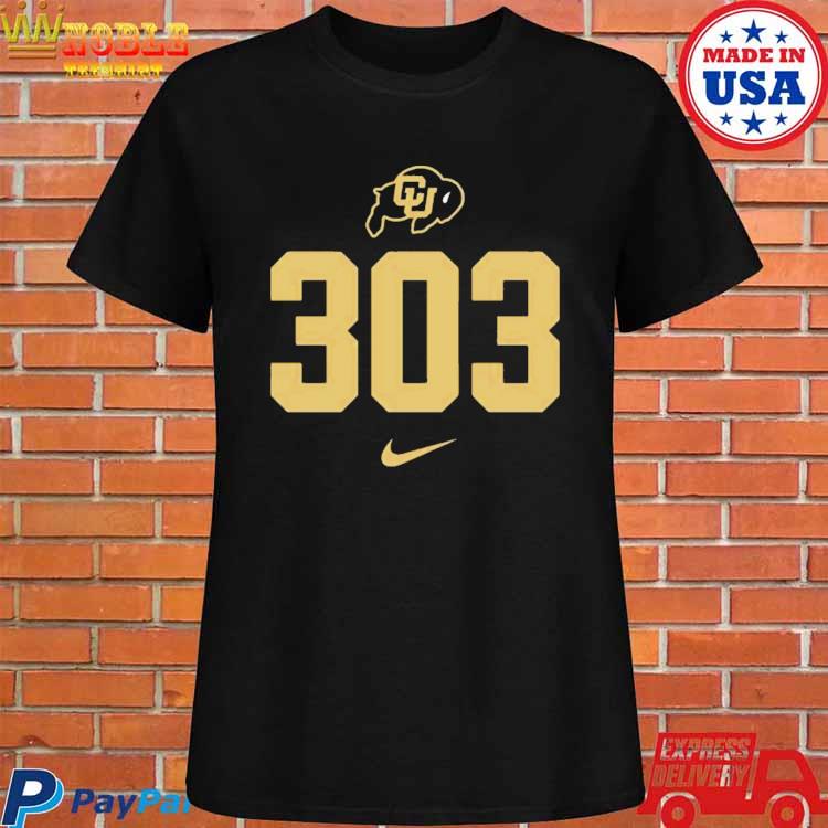 Nike Men's Colorado Buffaloes Black 303 Area Code Shirt by