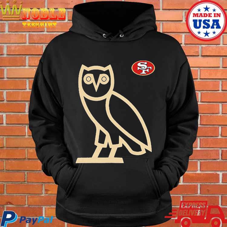 NFL San Francisco 49ers OVO Owl Scarlet Pullover Essentials Hoodie - Masteez